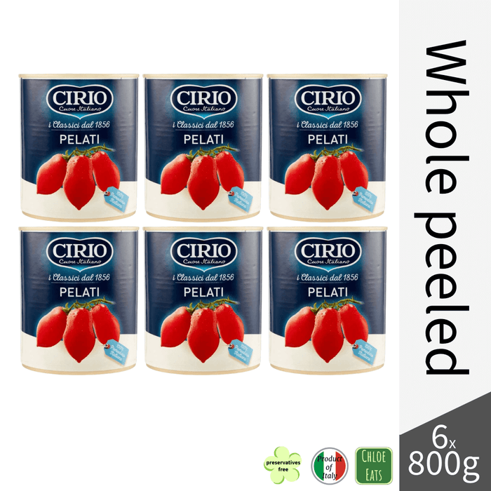Cirio Pomodori Pelati peeled tomatoes 800g (bundles 6/12pcs available)