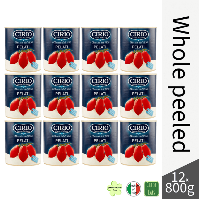Cirio Pomodori Pelati peeled tomatoes 800g (bundles 6/12pcs available)