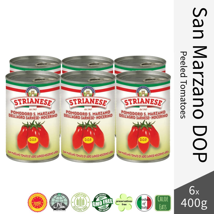 Strianese Italian SAN MARZANO DOP Peeled Tomatoes 400g