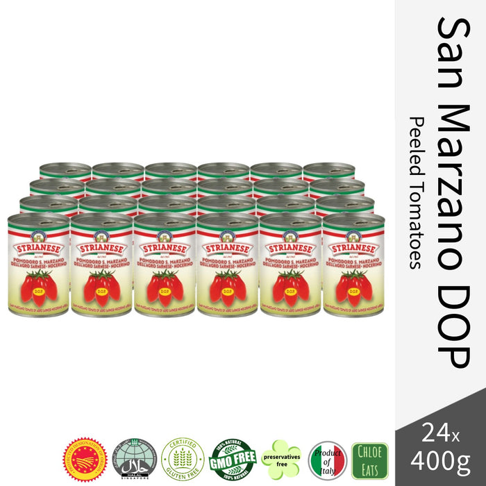 Strianese Italian SAN MARZANO DOP Peeled Tomatoes 400g