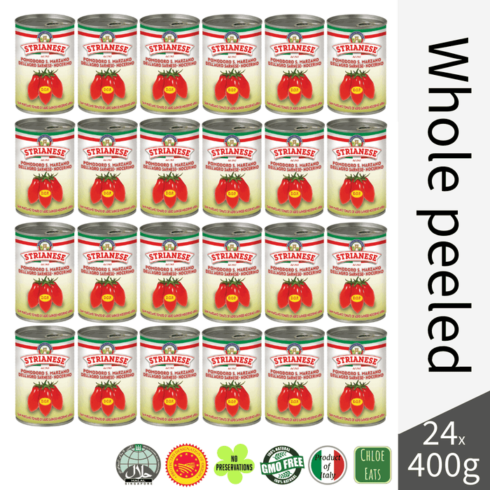 Strianese Pomodori Pelati SAN MARZANO DOP peeled tomatoes (bundles 6/24pcs available)