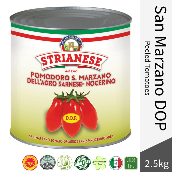 Strianese Italian SAN MARZANO DOP Peeled Tomatoes 2.5kg