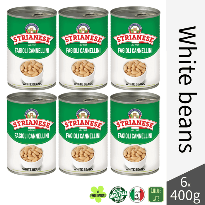 Strianese Fagioli Cannellini white kidney beans (bundles 6/24pcs available)