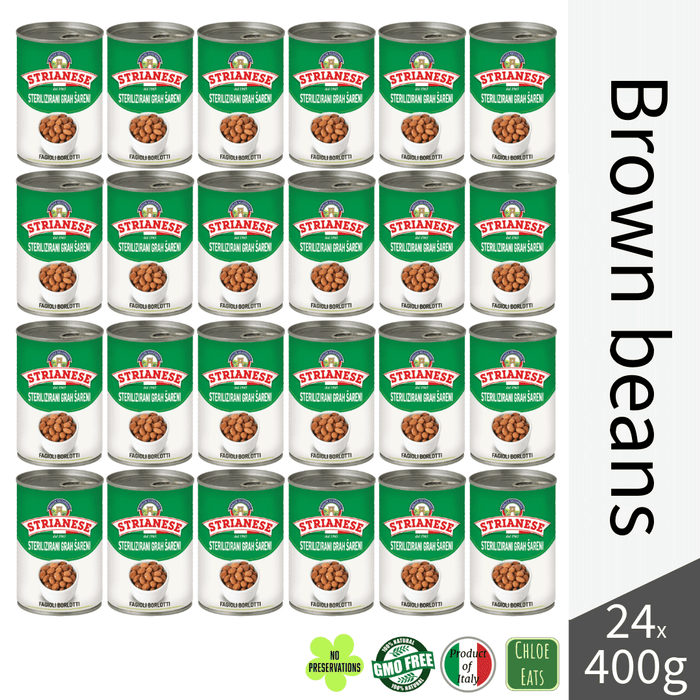 Strianese Fagioli Borlotti brown beans (bundles 6/24pcs available)