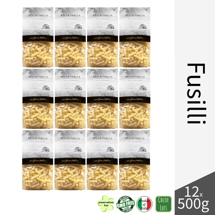 Bella Italia artisanal pasta Fusilli (bundles 6/12pcs available)