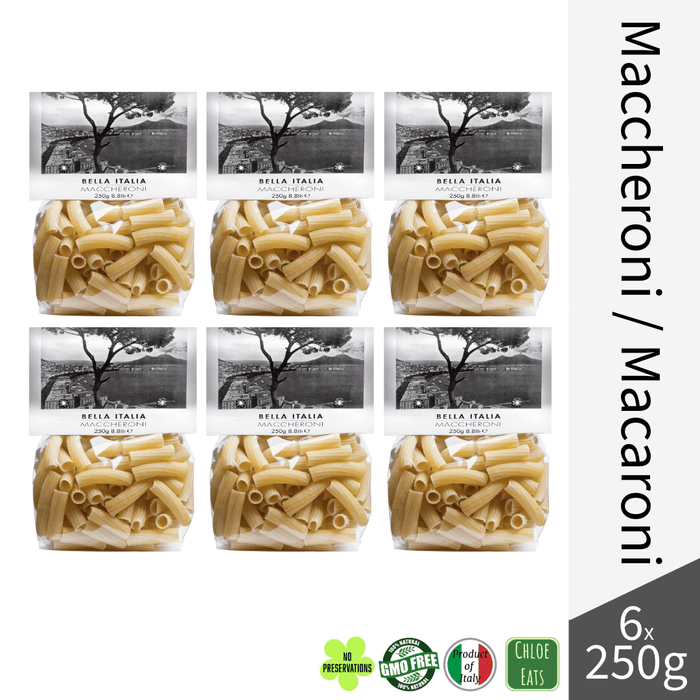 Bella Italia artisanal pasta Maccheroni Macaroni (bundles 6/24pcs available)