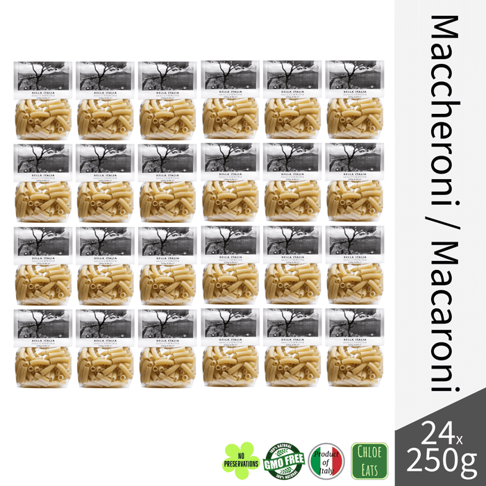 Bella Italia artisanal pasta Maccheroni Macaroni (bundles 6/24pcs available)