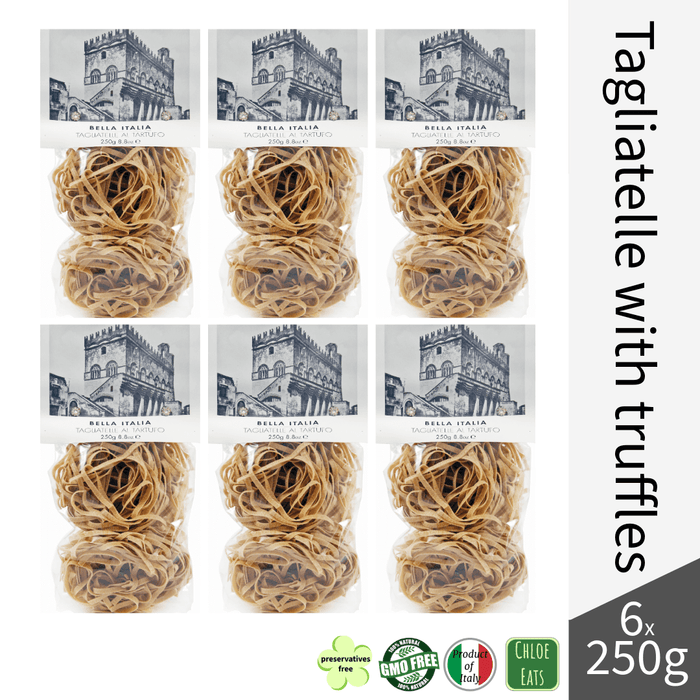 Bella Italia artisanal pasta Tagliatelle with Truffles (bundles 6/24pcs available)