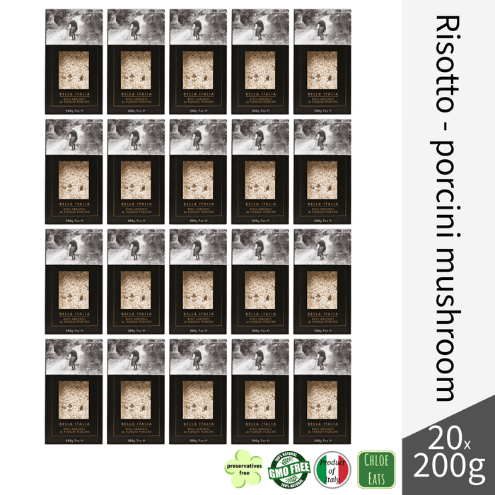 Bella Italia artisanal Risotto rice with porcini mushrooms (bundles 4/20pcs available)