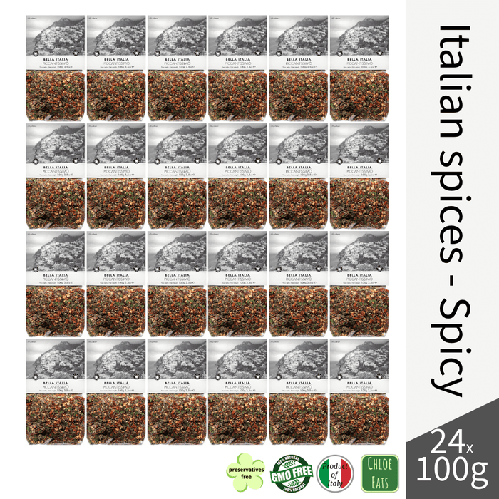 Bella Italia artisanal spice mix Piccantissimo spicy pasta seasoning (bundles 6/24pcs available)