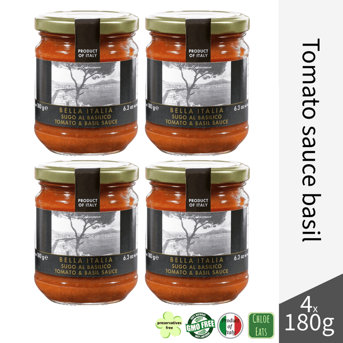 Bella Italia artisanal sugo tomato sauce pasta basil (bundles 4/12pcs available)