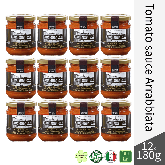 Bella Italia artisanal sugo spicy tomato sauce pasta Arrabbiata (bundles 4/12pcs available)