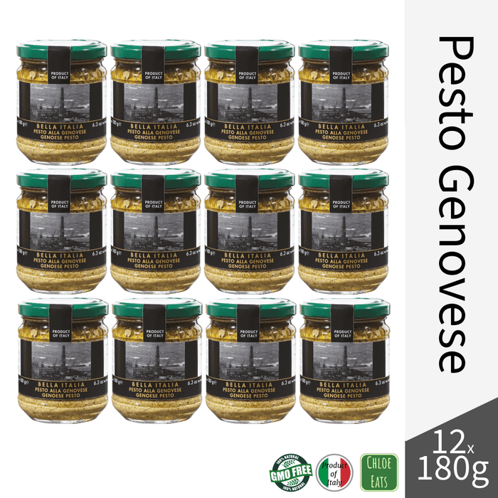 Bella Italia artisanal green pesto sauce Genovese (bundles 4/12pcs available)