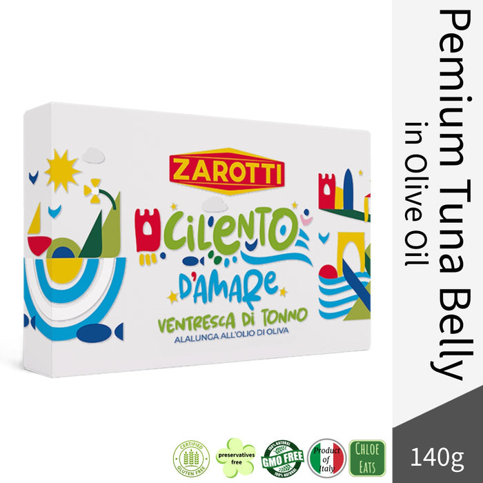 Zarotti Premium Italian Albacore Tuna Belly in Olive Oil 120g