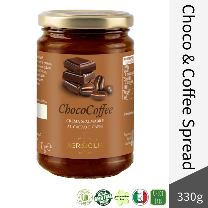 Agrisicilia Italian Chocolate and Coffee Cream Spread 330g