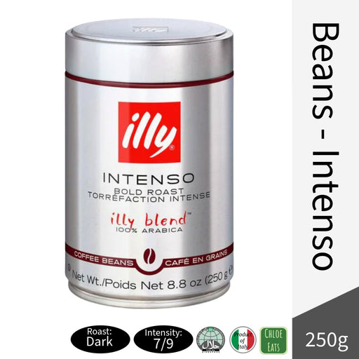 Illy Italian Coffee Whole Beans Intenso 250g