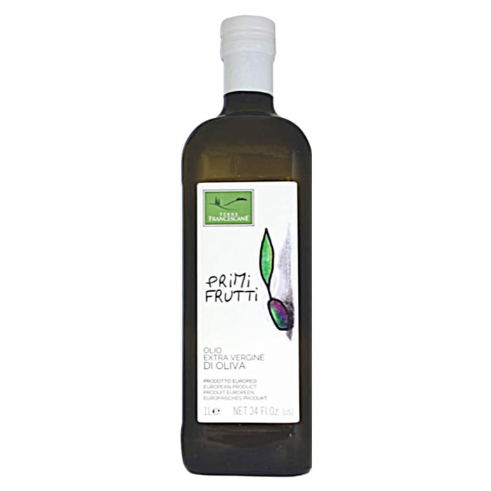 Terre Francescane Italian premium Extra Virgin Olive Oil EVOO Primi Frutti - Bottle 1l