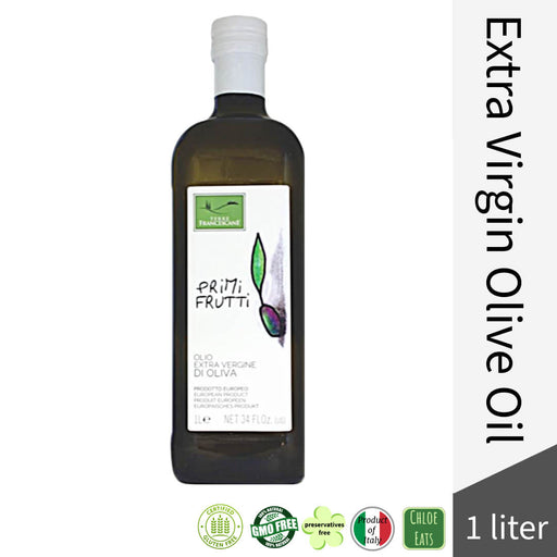 Terre Francescane Italian premium Extra Virgin Olive Oil EVOO Primi Frutti - Bottle 1l