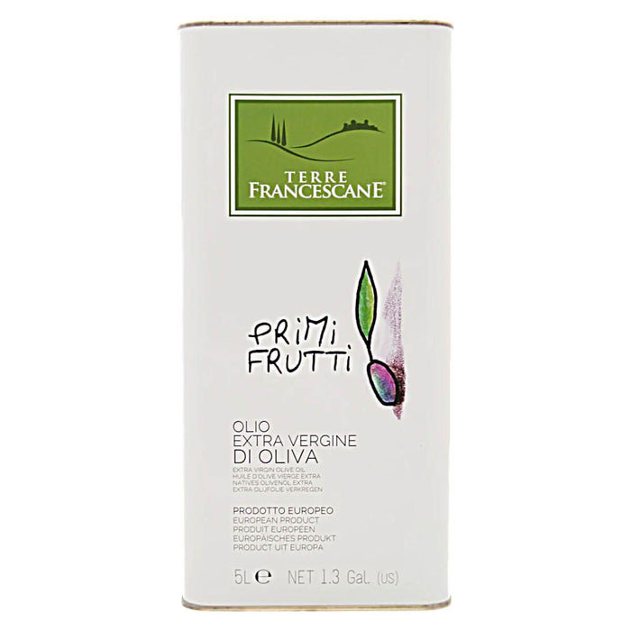 Terre Francescane Italian premium Extra Virgin Olive Oil EVOO Primi Frutti - Tin 5l