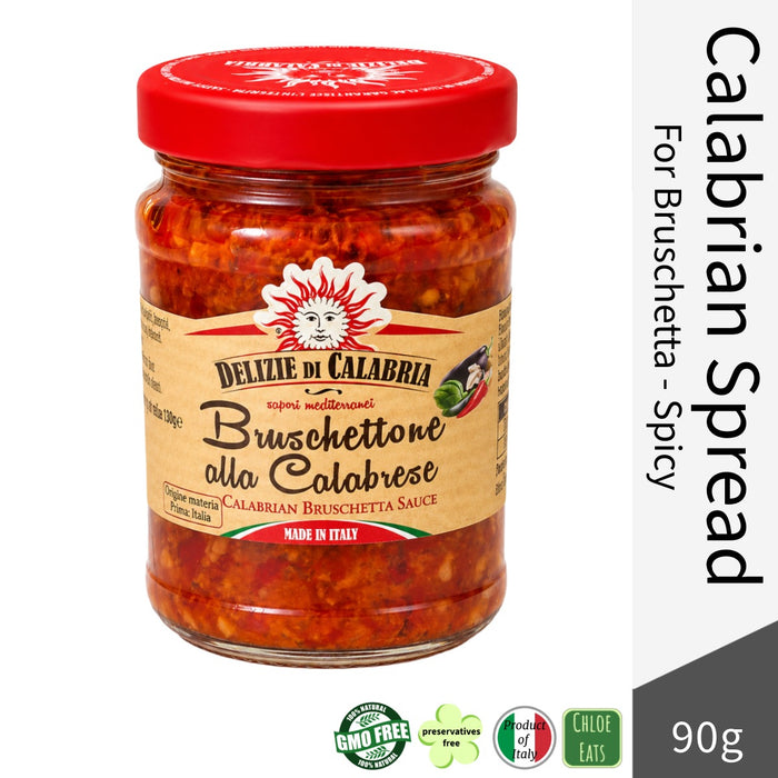 Delizie di Calabria Italian Calabrian Spicy Bruschetta Spread 90g