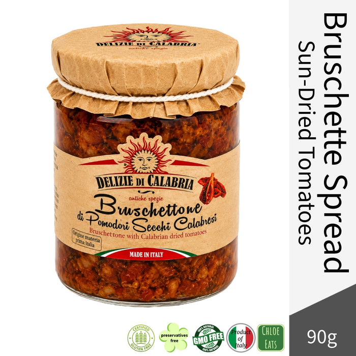 Delizie di Calabria Italian Bruschetta with Sun-Dried Tomatoes 90g