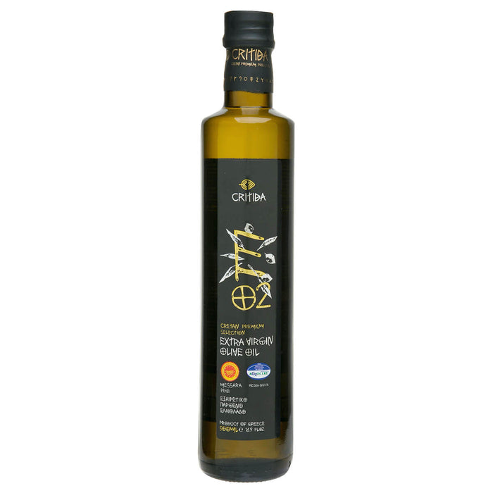 Critida Greek premium Extra Virgin Olive Oil Messara PDO (Crete) - Bottle 500ml
