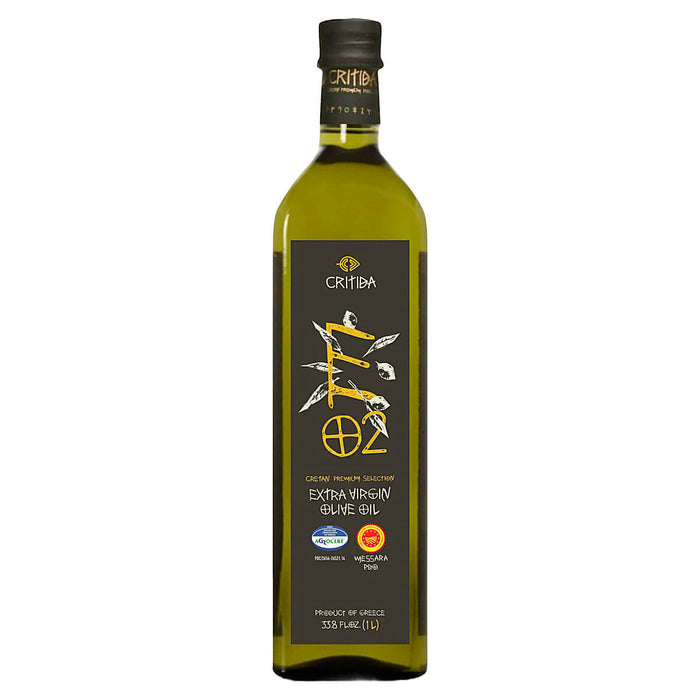 Critida Greek premium Extra Virgin Olive Oil Messara PDO (Crete) - Bottle 1l (bundles available)