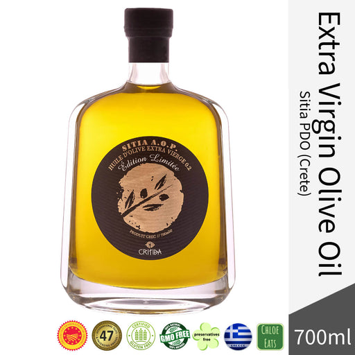 Critida Greek premium Extra Virgin Olive Oil Sitia PDO (Crete) - Design bottle 700ml