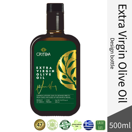 Critida Greek premium Extra Virgin Olive Oil - Design bottle 500ml