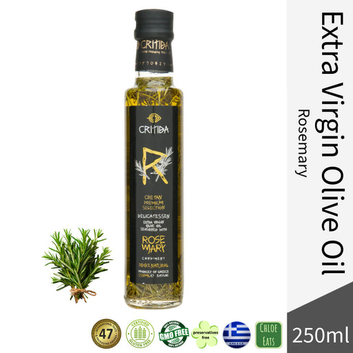 Critida Greek premium Extra Virgin Olive Oil - Rosemary - Bottle 250ml