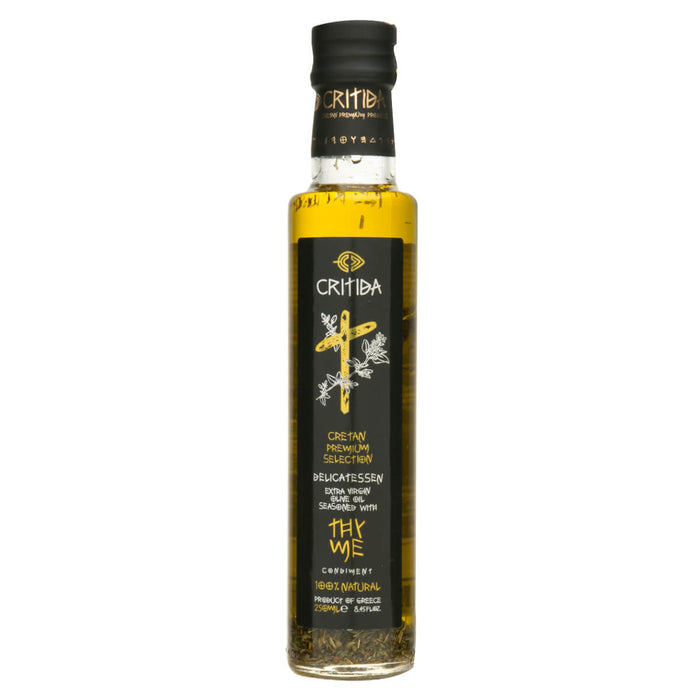 Critida Greek premium Extra Virgin Olive Oil - Thyme - Bottle 250ml