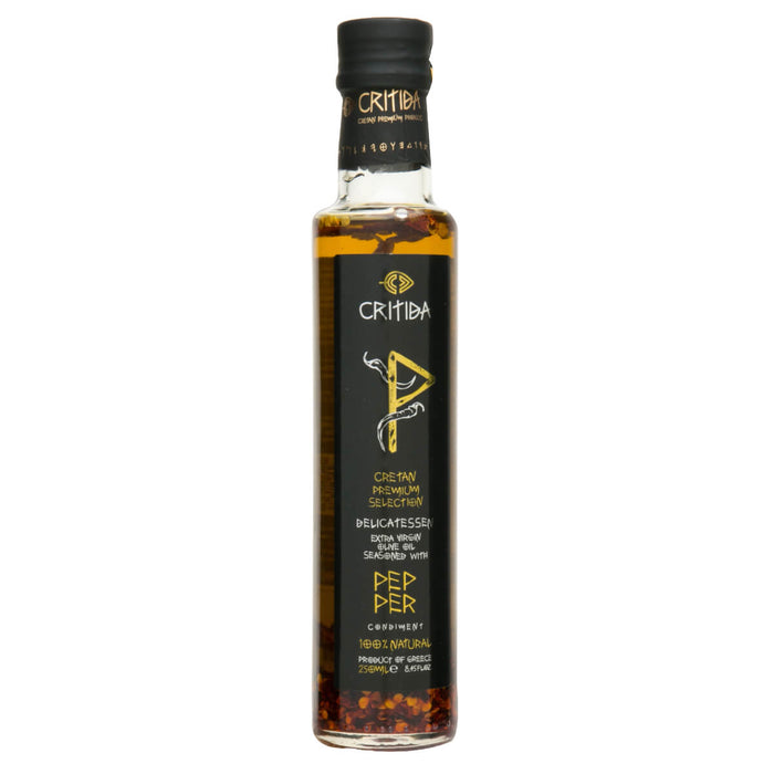 Critida Greek premium Extra Virgin Olive Oil - Chili - Bottle 250ml