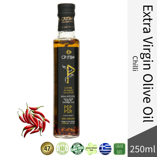 Critida Greek premium Extra Virgin Olive Oil - Chili - Bottle 250ml