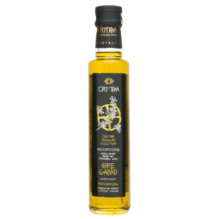 Critida Greek premium Extra Virgin Olive Oil - Oregano - Bottle 250ml