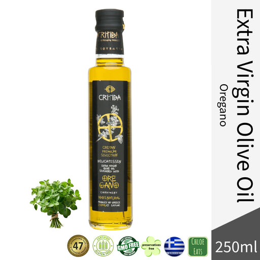 Critida Greek premium Extra Virgin Olive Oil - Oregano - Bottle 250ml