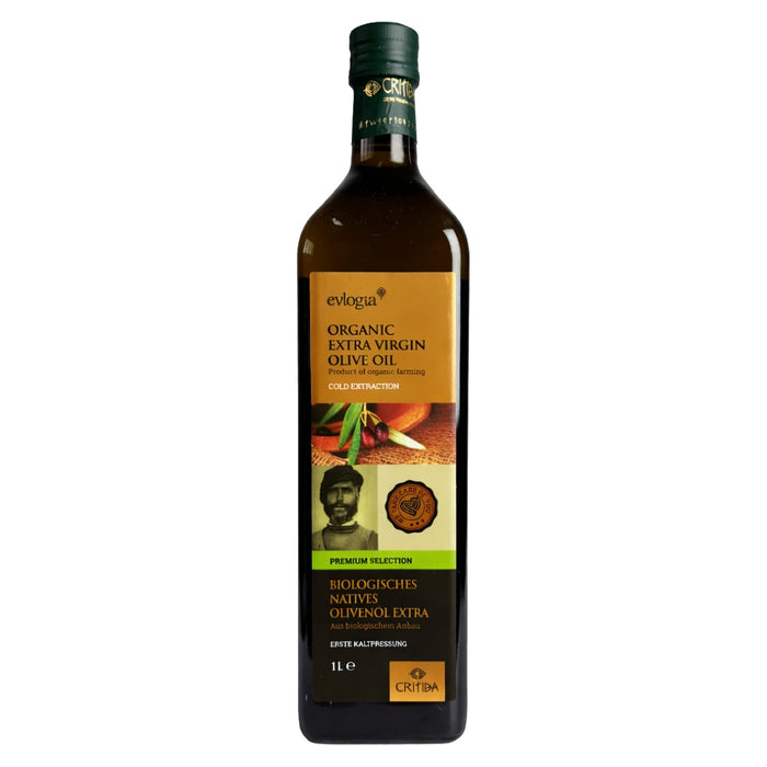Critida Greek premium Organic Extra Virgin Olive Oil - Bottle 1l