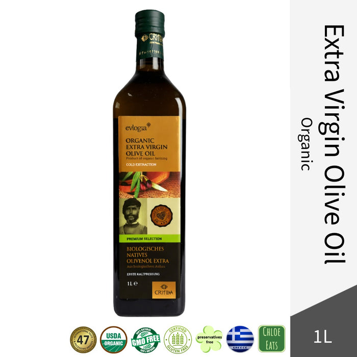 Critida Greek premium Organic Extra Virgin Olive Oil - Bottle 1l