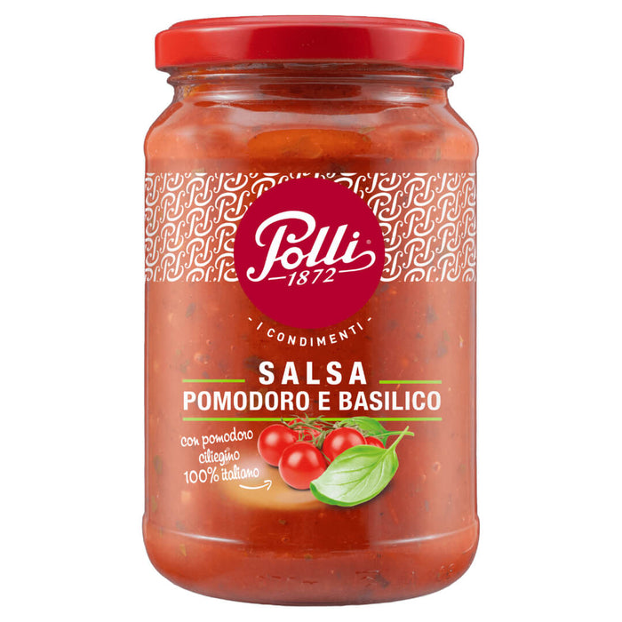 Polli Italian Tomato sauce for pasta 350g - Basil (Bundles available)