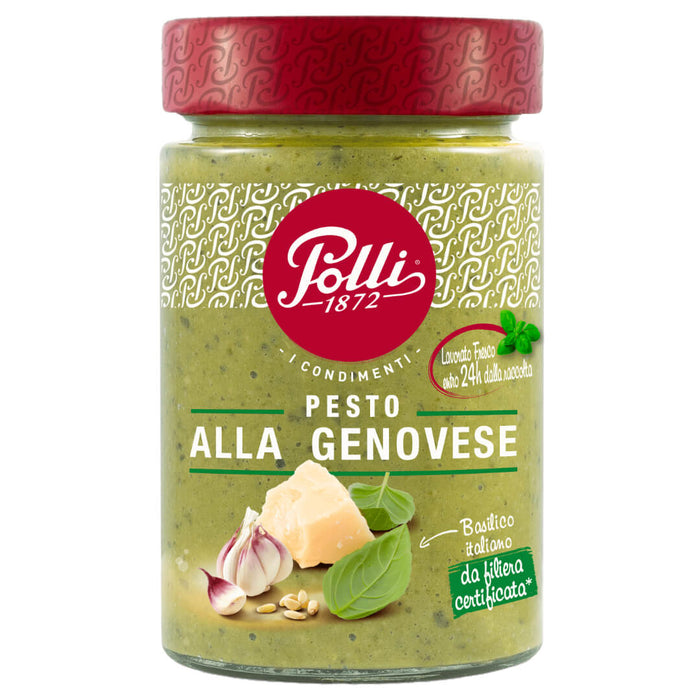 Polli Italian Green Pesto sauce 190g - Basil and Parmesan (Bundles available)