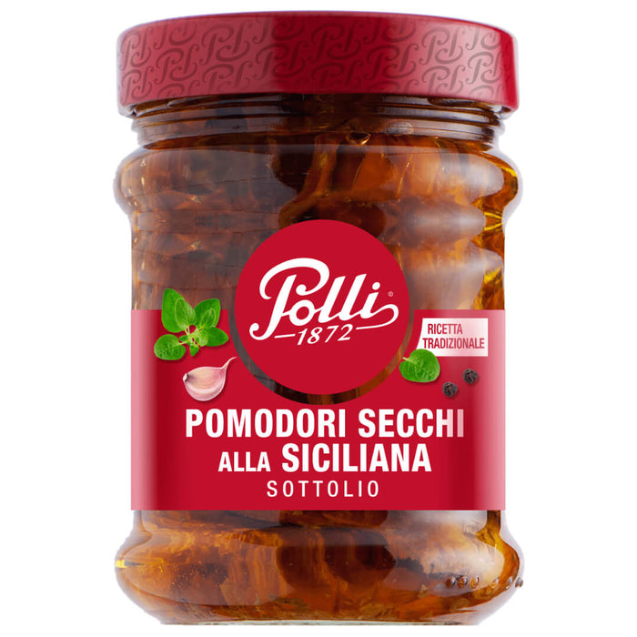 Polli Italian Sun-dried Tomatoes in Sunflower Oil 285g