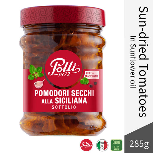 Polli Italian Sun-dried Tomatoes in Sunflower Oil 285g