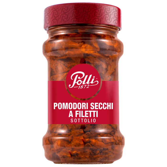 Polli Italian Sun-dried Tomato strips in Sunflower Oil 190g