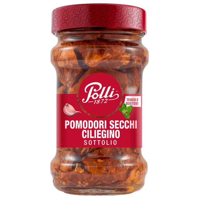 Polli Italian Marinated Sun-dried Cherry Tomatoes in Sunflower Oil 190g