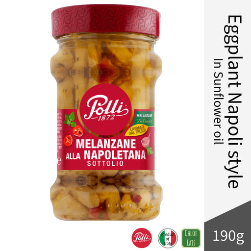 Polli Italian Eggplant Napoli style in Sunflower Oil 190g