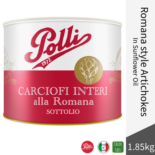 Polli Italian Romana style Artichokes in Sunflower Oil 1.85kg