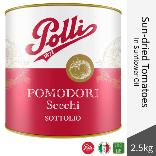 Polli Italian Sun-dried Tomatoes in Sunflower Oil 2.5kg