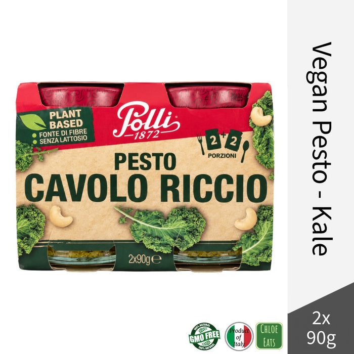 Polli Italian Vegan Pesto sauce 2x90g - Kale