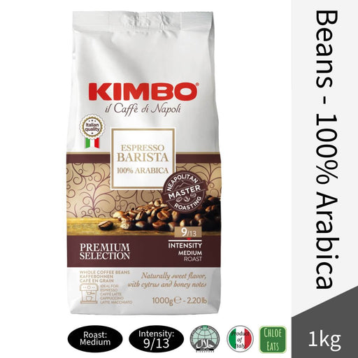 Kimbo Italian Coffee Beans - Espresso Barista 100% Arabica 1kg