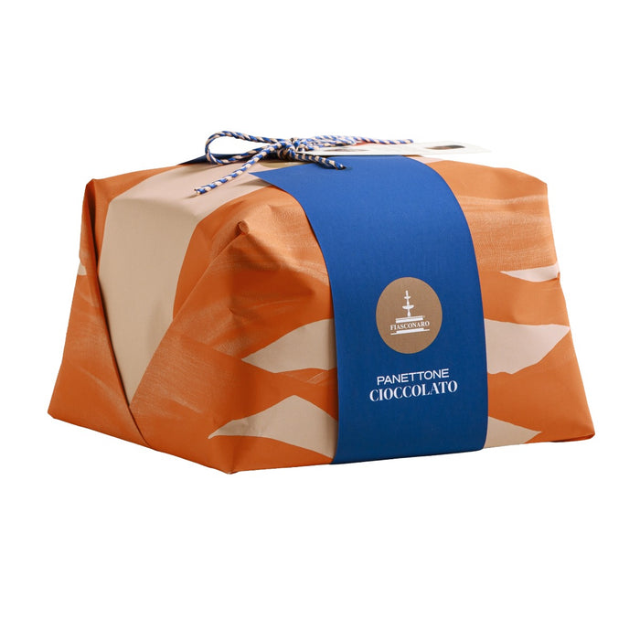 Fiasconaro Italian Panettone - Chocolate Chip and Icing - Hand Wrapped 1kg