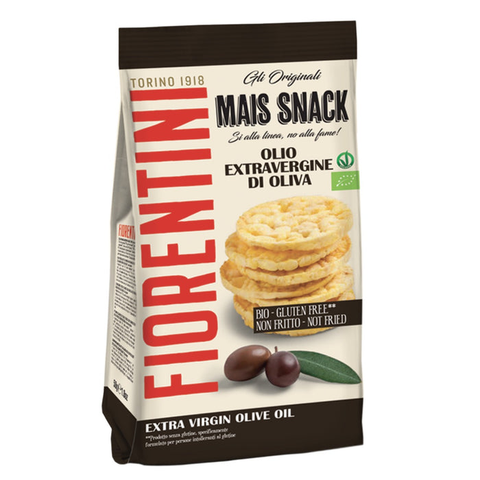 Fiorentini Italian Organic Corn Snacks - Extra Virgin Olive Oil 50g